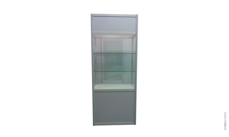 Standing showcase  100x50x250cm 