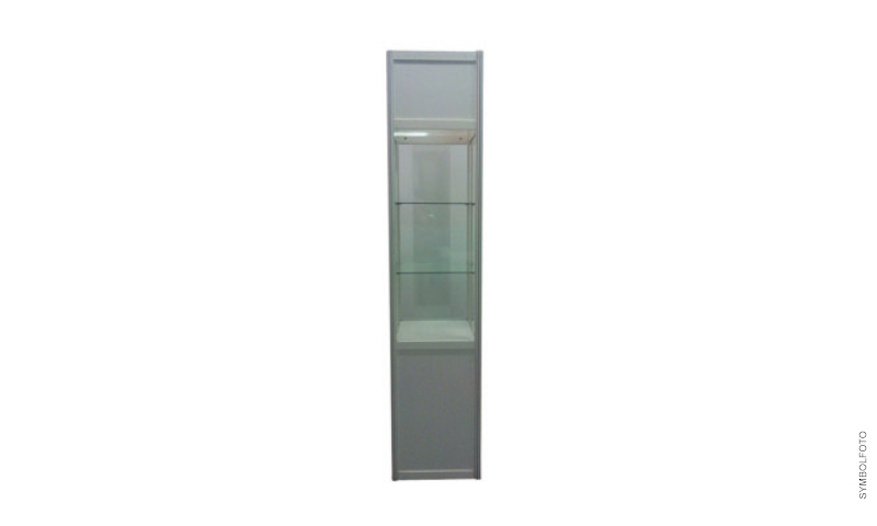 Standvitrine Granat 72x72x200cm 