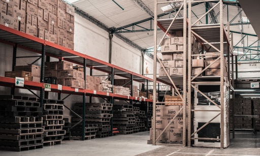 Storage usage per pallet for the duration of the traide fair